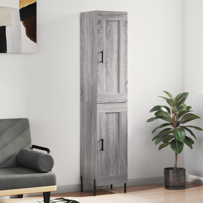 34.5cm Sideboard, Grey Sonoma