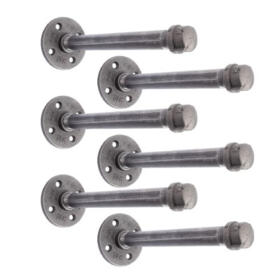 Mandrup Heavy Duty Industrial Pipe Shelf Bracket Kit