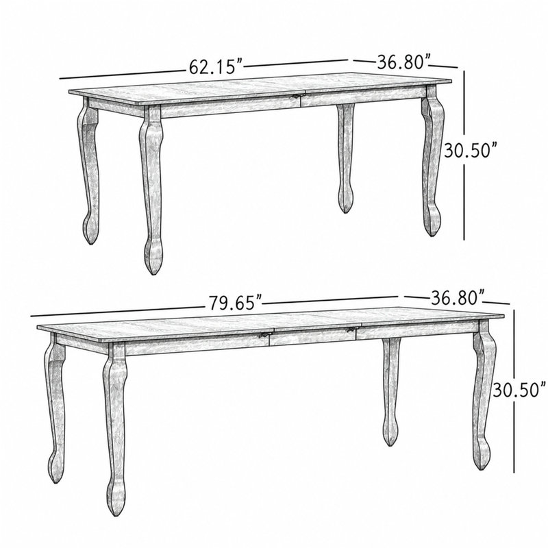 Dining Table, Light Natural