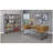Antique Nutmeg And Black Double-Wide Bookcase-1146554088