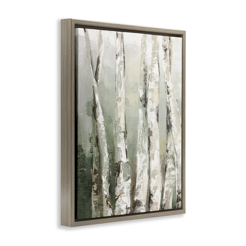 Cadre flottant Birch Forest, design par Luna Mavis, Cadre flottant orme Montalcino, H 21 po x l 17 po