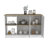 Juniper Kitchen Island with Large Top Surface, Double Door Cabinet, and Open Shelves Black / Ibiza Marble-1370262914