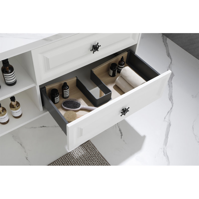 Base de meuble-lavabo double 84 po 84 po