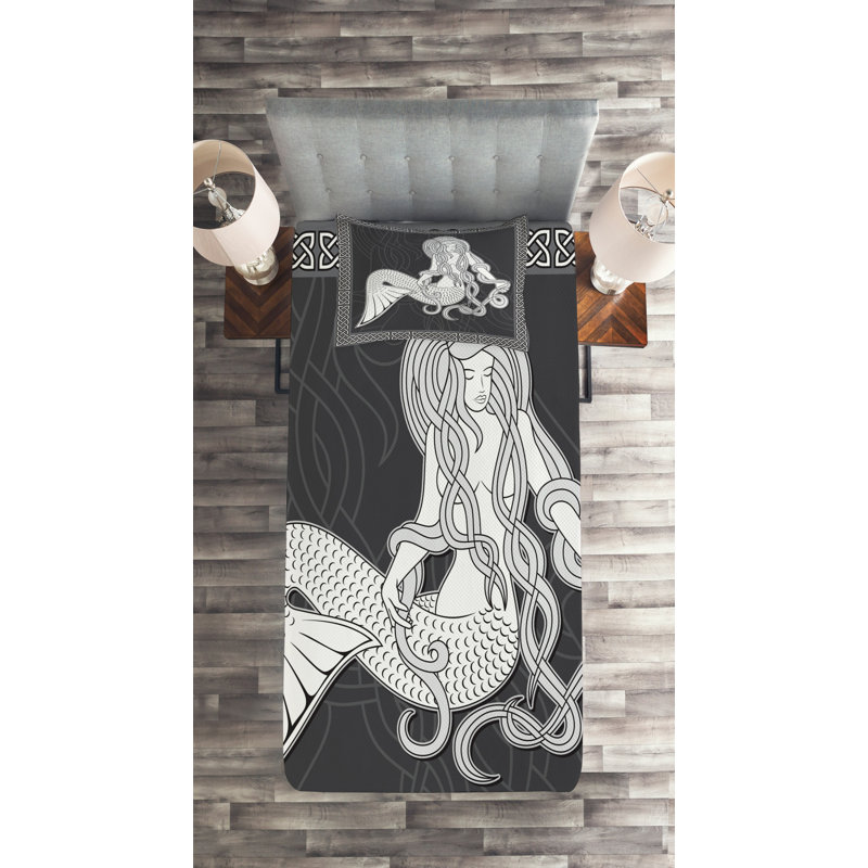 Polyester Coverlet, Twin Bedspread + 1 Sham
