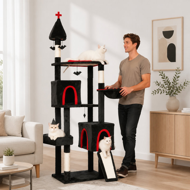 77.6 " H Cat Tree