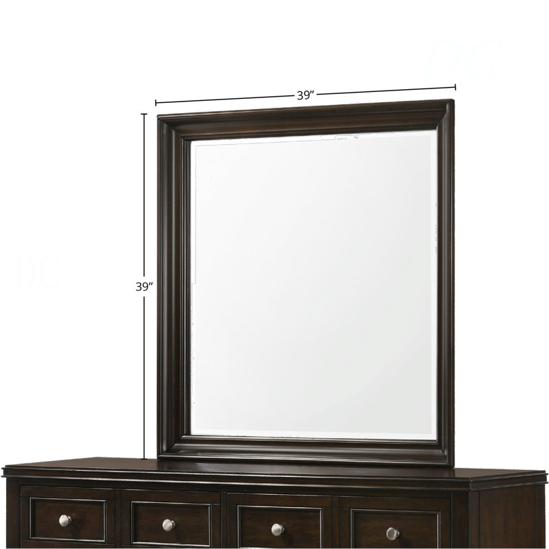 Miroir carré Merlot