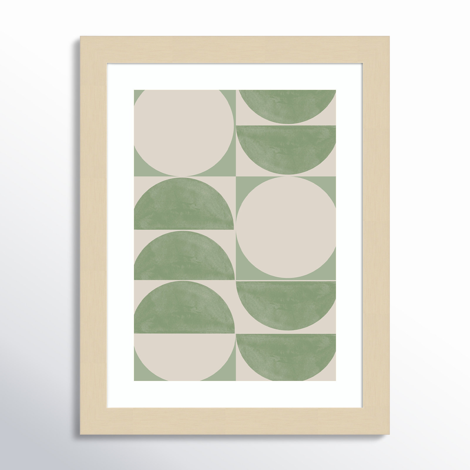 Mid Century Modern 01 Print, Brown, 13" H x 10" W