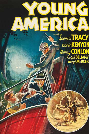 Young america-impression de publicités, H 66 po x l 44 po x P 1,5 po