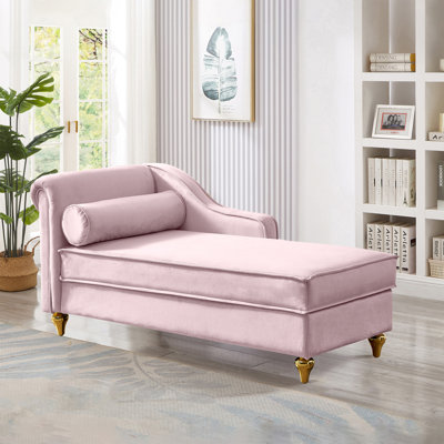 Kerry Fabric Upholstered Storage Chaise Lounge