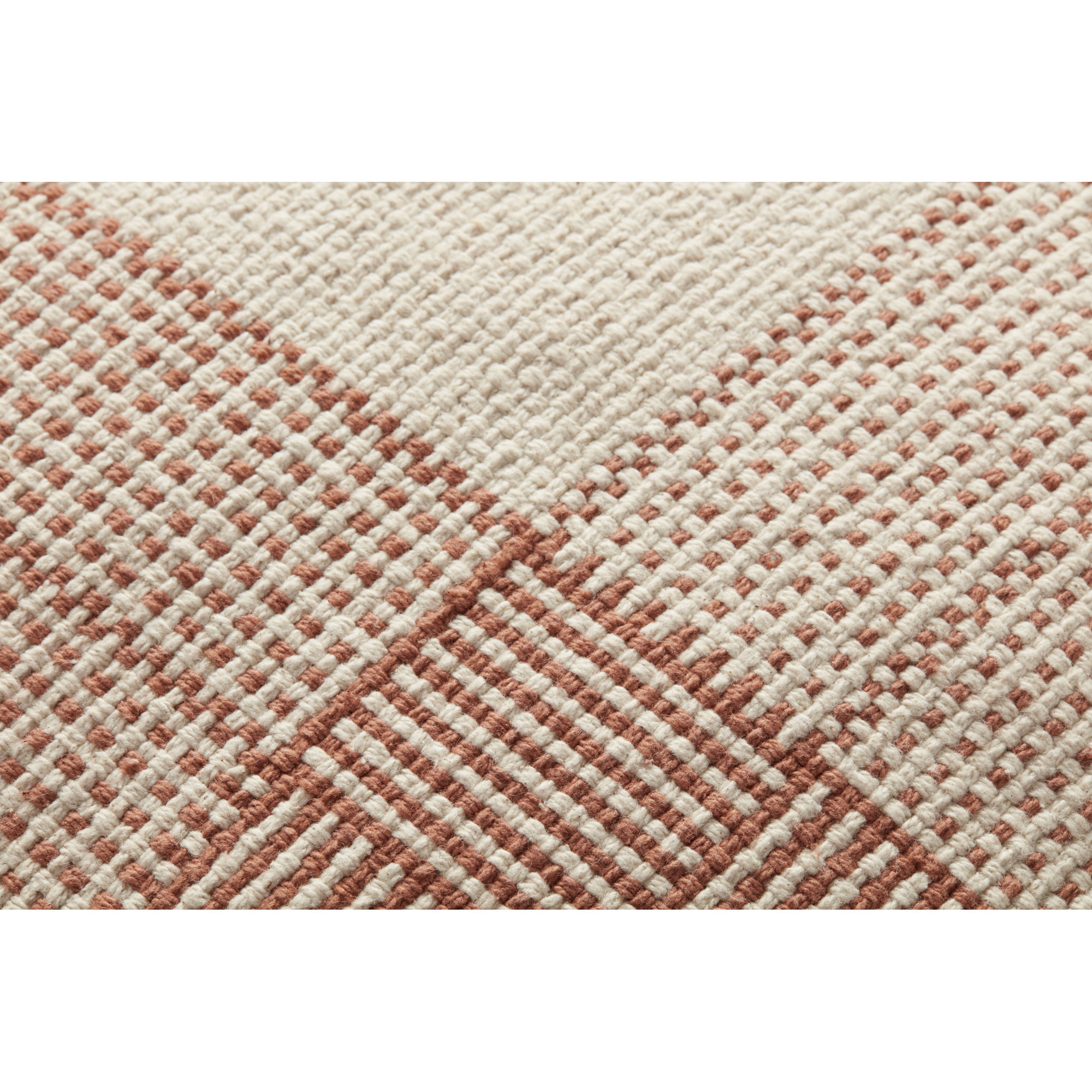Magnolia Home By Joanna Gaines X Loloi Wells Pillow, Cream/Terracotta, Down