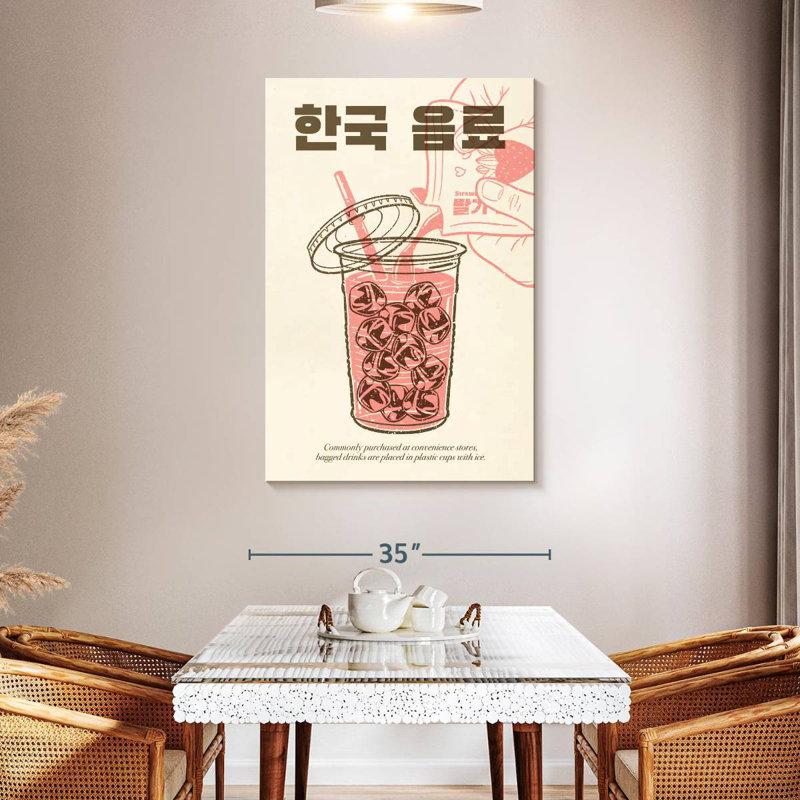 Tergel Korean Beverage, 48" H x 32" W