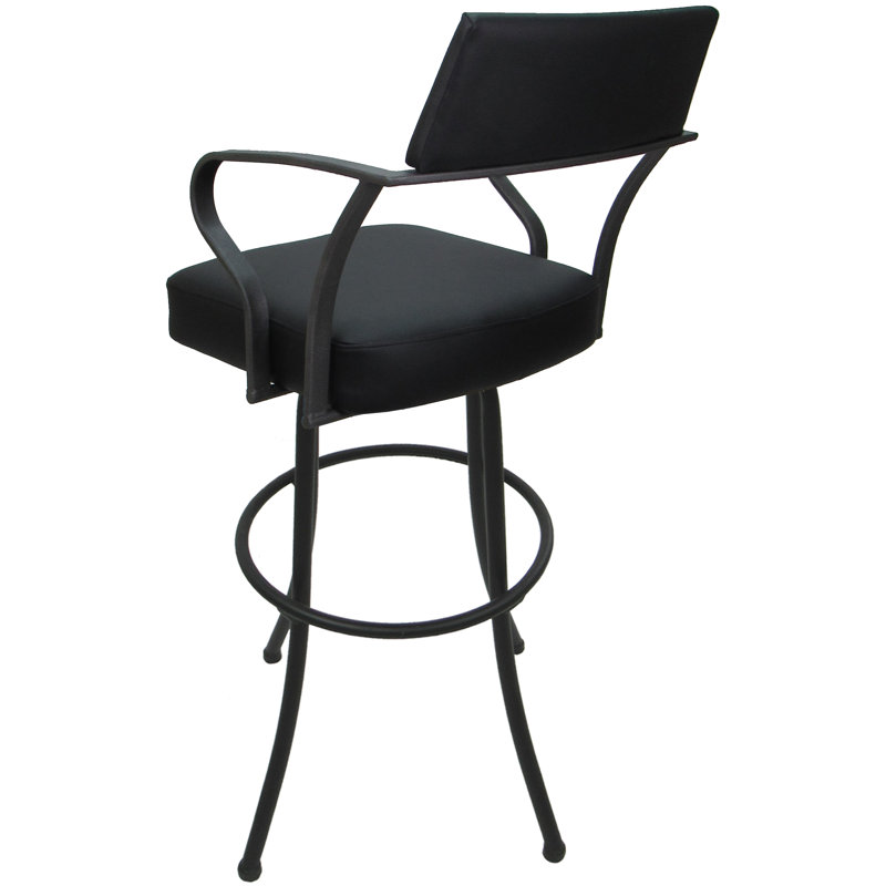 Tabouret pivotant très grand 34,00 po Jabria, Gris, Gris