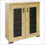 Armoire d'appoint en chêne doré et filet noir