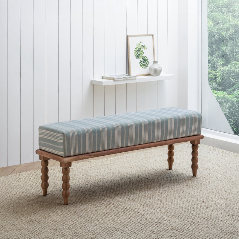 Banc rembourré l 52 po Artisan, Grey