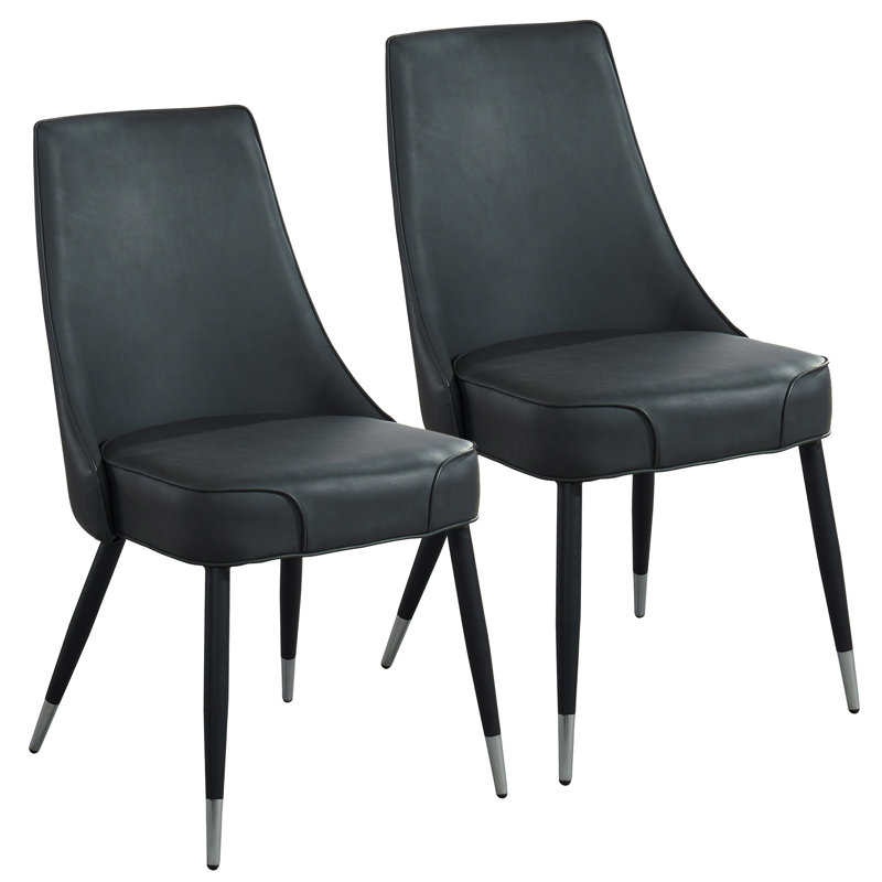 Chaise d'appoint en métal Amena, Gris