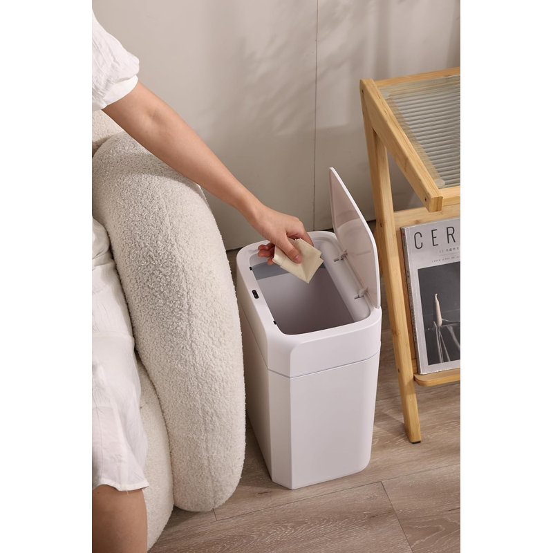 2 Pack, Step N' Sort Motion Sensor Touchless Trash Can, 16L and 11L