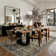 Kitty Machine Washable Area Rugs for Living Room with Non-Slip Backing  Brown/Black Rug