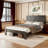 King Size Wood Platform Bed Frame
