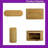 Buffet Sideboard 2 Door & 2 Drawer MDF With Stripe Texture & Aluminum Handles Curved Side Doors 3 Fixed Shelves-755859078