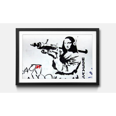 Streetart No.1 by Banksy - Single Picture Frame Print