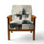 Chaise rembourrée à abstrait géométrique abstrait-1369292061