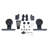 Top Mount Style Sliding Standard Single Track Barn Door Hardware Kit-20098955