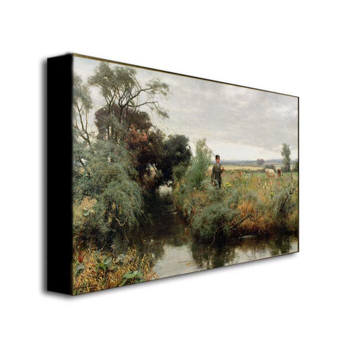 « off fishing », reproduction sur toile tendue, H 24 po x l 47 po x P 2 po