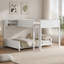 Lit superposé en bois double TG avec tablette de rangement intégrée et échelle-1382027936