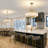 24" Gold Chandelier - 3D Grille Textured Crystal Border, 6-Light Adjustable For Sloped Ceilings