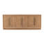 Humphrey's 86" Wide Pine Wood Sideboard, Black-1340380843