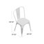 41.91cm H Slat Back Stacking Side Chair-623164405