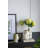 Flower Vase - 6.5"Dia x 9" - Green/Gold