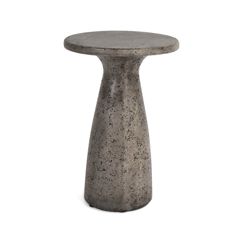 Collins 19" Accent Table Rust, Dark Gray