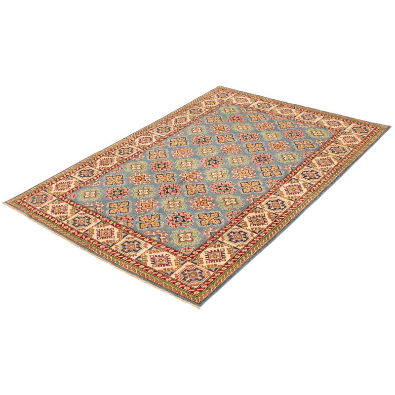 Aragons One-of-a-Kind 6'2" X 8'11" New Age Wool Area Rug in Sky Blue