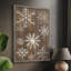 «Christmas Holiday Art», reproduction encadrée en bois massif-106517401