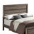 Washed Taupe Queen Panel Bed