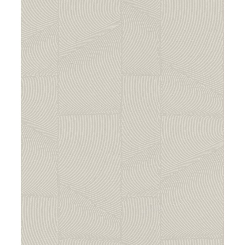 Galerie Terra Abstract Curves Eco Clay Wallpaper, Grey