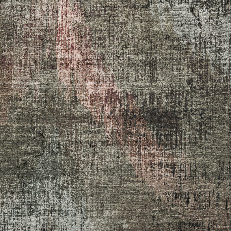 Tapis à chevrons de qualité supérieure lavable à la machine ADS792, Brun, 9 pi x 12 pi