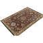 Caucasian Rug In Brown, Blue And Red Floral Pattern-1286025809