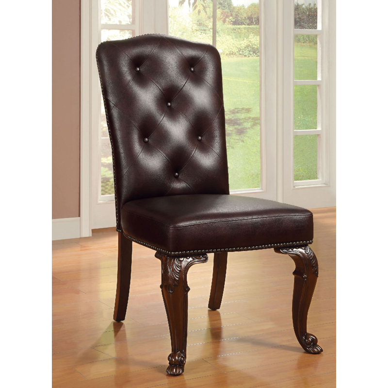 Chaise d'appoint capitonnée Topton