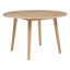 Ensemble de salle à manger rond Finley 5 pièces, couleur frêne clair et blanc, avec 4 chaises Windsor et une table en hévéa massif, idéal pour la cuisine ou la salle à manger. Convient également à la cuisine.
