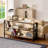 Narrow Console Table, 55 Inch Entryway Table, 3-Tier Long Hallway Table, Sofa Table with Metal Frame, Console Tables for Entryway, Hallway, Living Room & Bedroom