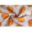 Coussin en velours de luxe fait à la main 16 x 16 - pois gris et or orange