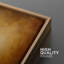 «Warm Brown Abstract Misty Art», reproduction d'art sur toile encadrée-120783475-120783480