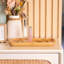 Plateau de coiffeuse en bambou pour l'organisation et la présentation de décor, 11,8 x 5,1 x 0,8 pouces