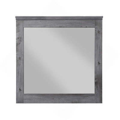 Miroir rustique à finition chêne gris