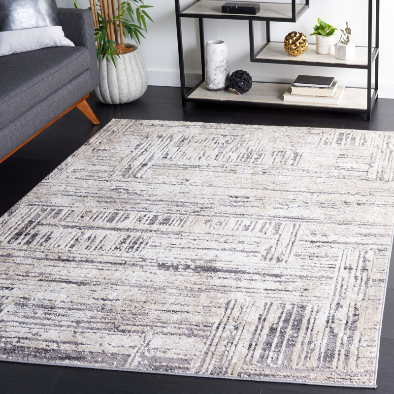 Hanka Performance Abstract Rug, Rectangle 5'3" x 7'6"