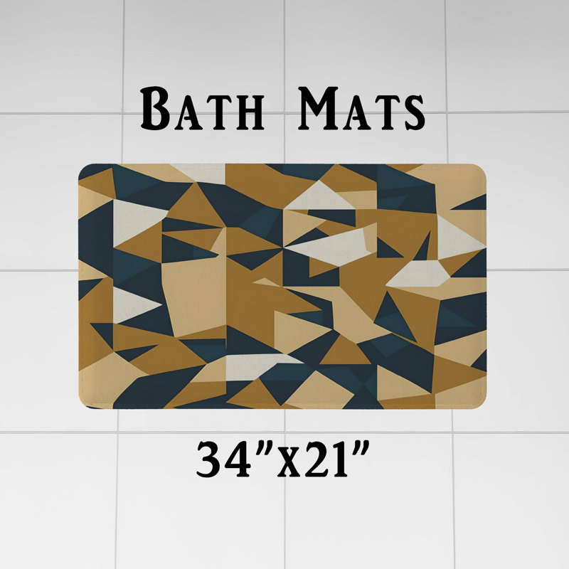 Rideau de douche avec tapis de bain, H 72 po x l 70 po