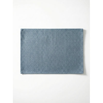Navy Blue Horizon Weave Indoor Outdoor Placemat