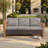 Allcot Patio Outdoor PE Wicker Sofa With Cushions-594038445-541013431